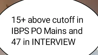 MY IBPS PO INTERVIEW EXPERIENCE !!