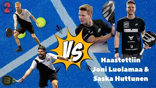 Erä Suomenmestari Saska Huttusta ja Joni Luolamaata vastaan / Pop Up Padel / Nokia