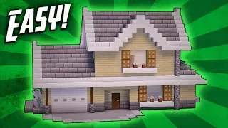 Minecraft: How To Build A Suburban House Tutorial