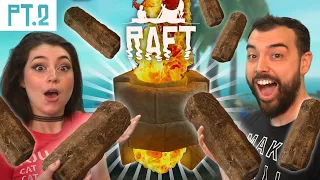 Making a Smelter and unlocking cool items! (RAFT pt.2)