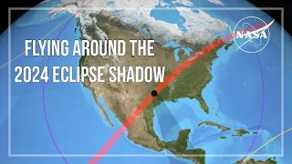 Flying Around the 2024 Eclipse Shadow