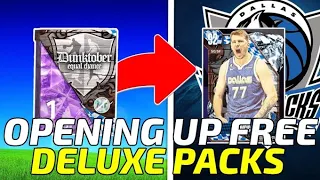 OPENING UP MULTIPLE *FREE* DELUXE PRIZE PACKS! WE ACTUALLY PULLED A GOOD CARD! NBA 2K24 MYTEAM