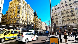 Madrid [4K] CALLE GRAN VÍA actualizado a MARZO de 2024