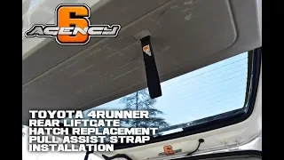 How To Install Agency 6 Toyota 4Runner Liftgate Pull strap onto 3rd gen 4Runner