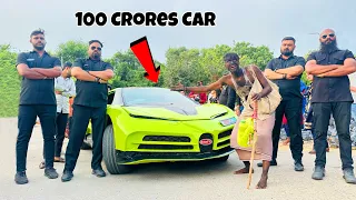 Fake Billionaire Beggar In 100 Crores Bugatti Car Prank 😜- 100 करोड़ की कार से हड़कंप मच गया