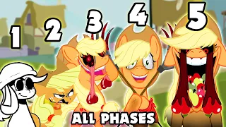 AppleJack ALL PHASES | Friday Night Funkin' VS AppleJack Eyes | Darkness is Magic (MALUS UPDATE)