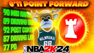 This 6'11 POINT FORWARD is TAKING over NBA2K24!!!