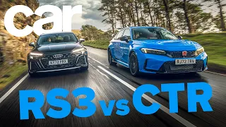 Honda Civic Type R vs Audi RS3 | £50k Hot Hatch Battle