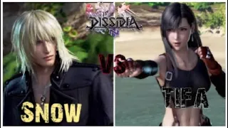 Dissidia NT Snow VS Tifa 1v1 match