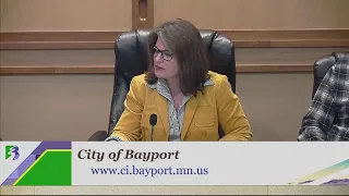 January 6, 2020 - Bayport City Council Meeting