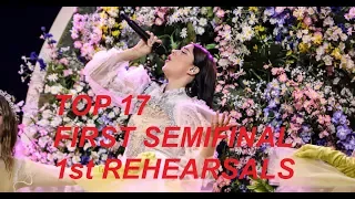 ESC 2019 -TOP 17- -1st Semifinal- (1st Rehearsals)