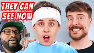 Cancel MrBeast? 1,000 Blind People See For The First Time | REACTION #mrbeast