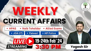 Weekly Current Affairs | 19th - 24th Feb 2024 | Full Analysis | Success Tree Himachal