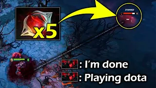 He spent 5x Blood Grenades on this Shadow Fiend - Making him quit dota! | Genius Pudge