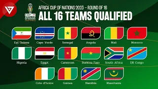 🟢 All Teams Qualified Round of 16 Africa Cup of Nations 2023 2024 - Round of 16 Draw Results