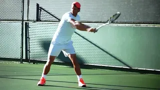Rafael Nadal INTENSE Hard court Practice