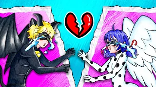Angel Ladybug And Devil Catnoir Break Up 💔 #2 | 슬픈 기원 사랑 이야기 | 재미있는 스톱 모션 만화 | Annie Korea