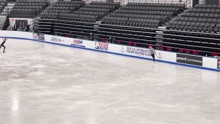 Alexandra Trusova Practices 3A (Triple Axel) 2021 U.S. International Figure Skating Classic