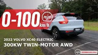 2022 Volvo XC40 Recharge Pure Electric 0-100km/h & motor sound