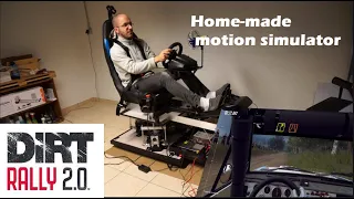 Dirt Rally 2.0 on a Home-Made 3DOF Motion Simulator (1500 watts)