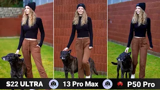 Samsung S22 Ultra VS iPhone 13 Pro Max VS Huawei P50 Pro Camera Test | Samsung WINS!