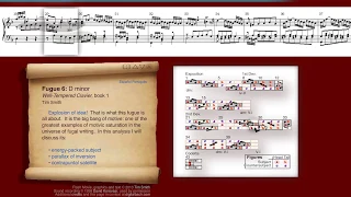 The Well-Tempered Clavier, Book I: Fugue in D minor, BWV 851 - Animated Score and Analysis