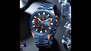 CURREN 8401 Blue Color Watch || Easy Shopping Zone || Bangla Watch Tutorial ||