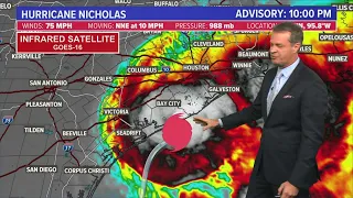 Hurricane Nicholas update: Storm upgraded as it approaches Texas coast