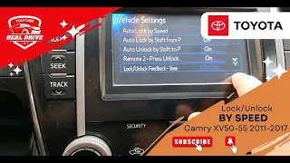 Режим автоматического закрывания дверей на Тойота Камри 50 - Autolock by speed Toyota Camry 50