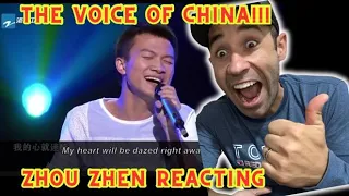 First time seeing The Voice of China - Zhou Shen sings "Huan Yan" (with English subtitles)