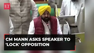 Punjab CM Bhagwant Mann asks Speaker to 'lock' Opposition in Punjab Assembly