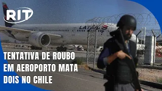 Tentativa de roubo de carro forte no aeroporto de Santiago termina com 2 mortos