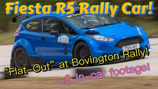 Fiesta R5 Rally Car - Bovington Stages 2023 with in-car footage!