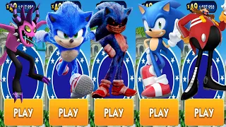 Sonic Dash - Sonic Exe vs Movie Sonic vs Sonic defeat All Bosses Zazz Eggman All Characters Unlocked