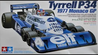 Tyrrell P-34 6-Wheel F1 Racer 1:20 Scale Tamiya #20053  -Model Kit Build & Review