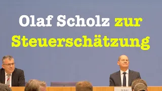 Olaf Scholz (SPD) über die Steuerschätzung - BPK | 11. November 2021