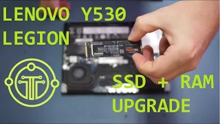 Lenovo Y530 Legion Memory/SSD Upgrade