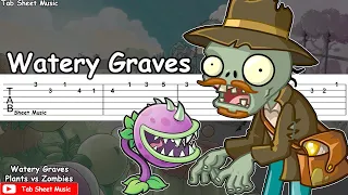 Plants vs Zombies - Watery Graves Guitar Tutorial