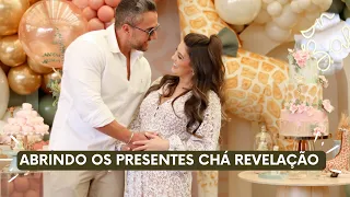 ABRINDO MEUS PRESENTES DO CHÁ REVELAÇÃO | CHÁ REVELAÇÃO BEBÊ 💚