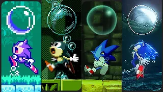 Evolution of Sonic Taking an Air Bubble (1991-2022)