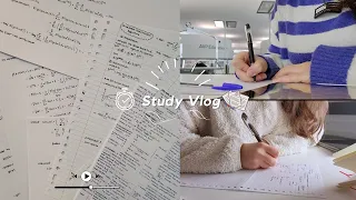 Study Vlog | preparing for the finals, lots of studying, exam stress, how I revise