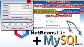 Netbeans 15 Programming with MySQL #6: JTable - Click data from Jtable and display to JTextfield