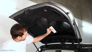 How to fit pre-cut window tint - rear windscreen tint