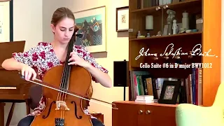 Cello Suite #6 in D major BWV1012 - Gigue - J.S. Bach - Ellamay Mantie - SPO S42E09