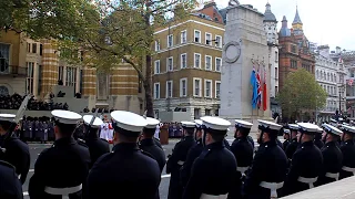 Remembrance Sunday 2017: O Valiant Hearts played at the Cenotaph
