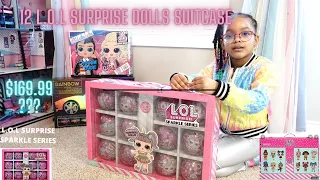 12 L.O.L SURPRISE DOLLS IN ONE SUITCASE (SPARKLE SERIES). WAS THIS REALLY WORTH $169.99???? 👍 OR 👎