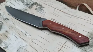 Making Black Knife from saw blade