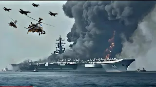 Today, Iran and the Houthis attacked the largest US aircraft carrier in the Red Sea!