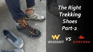 The Right Trekking Shoes Part-2  Quechua VS Wildcraft