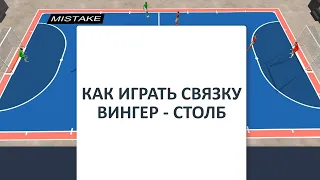 КАК АТАКОВАТЬ ЧЕРЕЗ СТОЛБА - ФУТЗАЛ ТАКТИКА